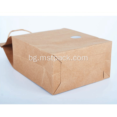 Хартия с плоска торбичка Опаковка за опаковане на брашно